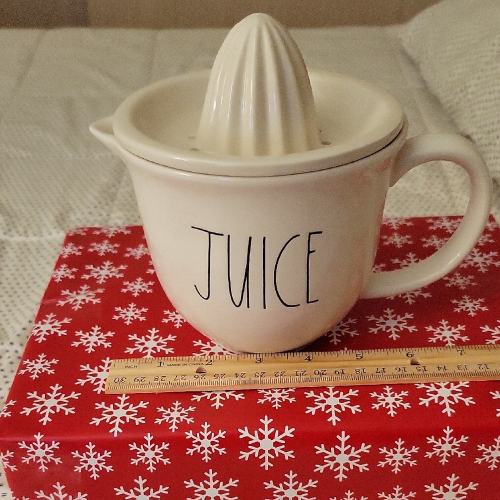 Rae Dunn By Magenta Juice Pitcher (2) Piece Set.